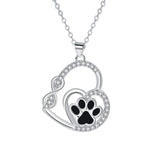 Collier — Patte Amour Infini "Connectés pour Toujours"