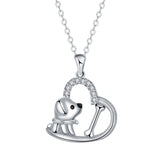 Collier Argent — Cœur "Compagnon Loyal"