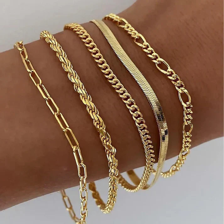 Set de Bracelets Ellis Renner — Doré