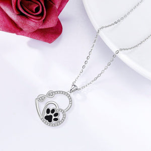 Collier — Patte Amour Infini "Connectés pour Toujours"