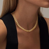 Collier Chaîne Cubaine — Or