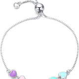 Bracelet Argent Ajustable — Empreinte de Patte de Chien