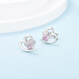 Boucles d'oreilles — Empreintes de Patte et Cœur pour Amoureux des Animaux