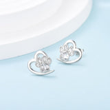 Boucles d'oreilles — Empreintes de Patte et Cœur pour Amoureux des Animaux