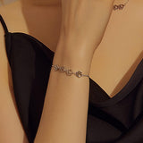 Bracelet Argent Ajustable — Empreinte de Patte de Chien