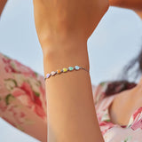 Bracelet Argent Ajustable — Empreinte de Patte de Chien