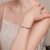 Bracelet Argent Ajustable — Empreinte de Patte de Chien