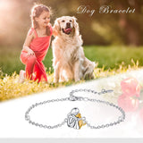 Bracelet d'Amitié Ajustable — Motif Chien