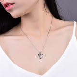 Collier — Empreinte de Patte et Cœur avec Pendentif Infini