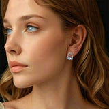 Boucles d'oreilles — Chiot Endormi en Argent