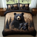 Parure de lit matelassée 3 pièces — Animaux de la Forêt