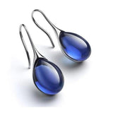Boucles d'oreilles — Goutte de Cristal Or et Argent