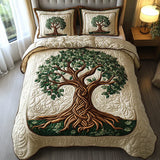 Parure de lit matelassée 3 pièces — Arbre de Vie