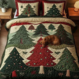 Parure de lit matelassée 3 pièces — Forêt Joyeuse