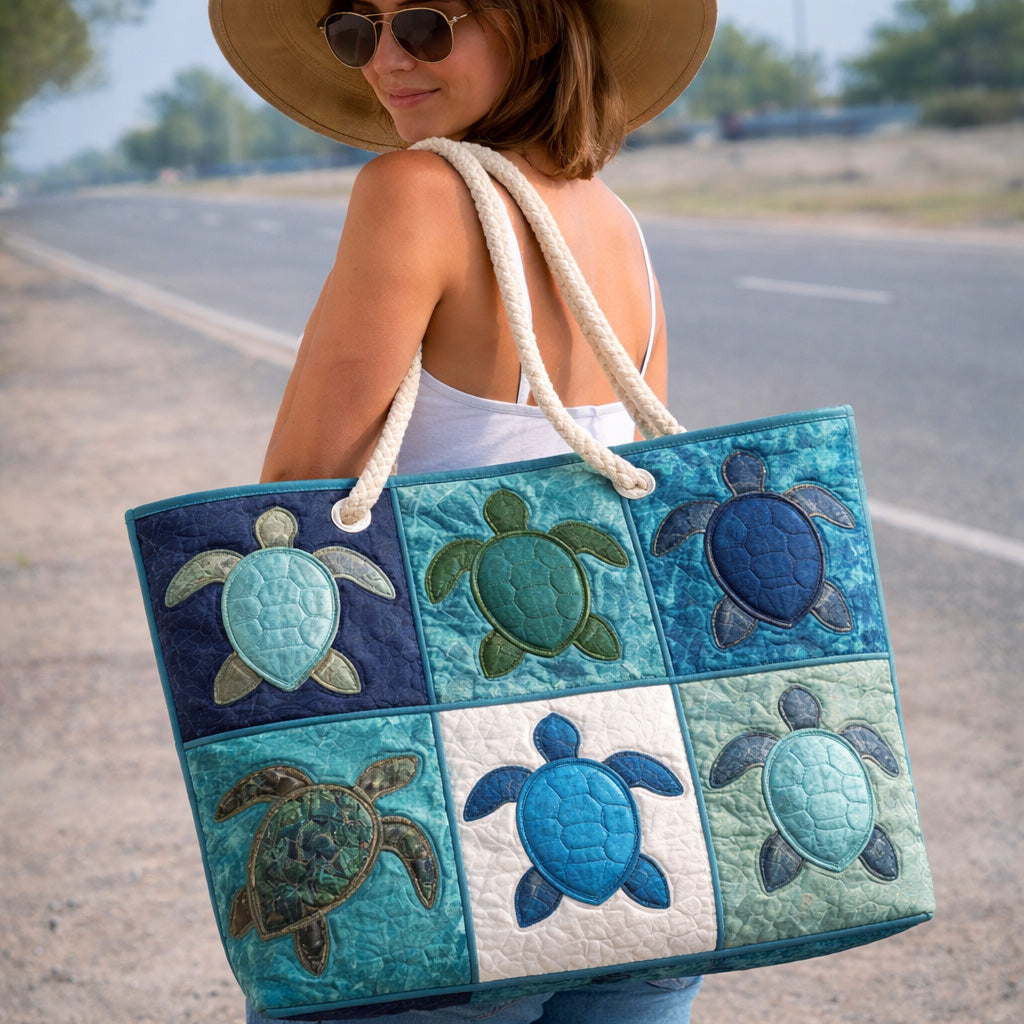 Sac de plage — Tortue Bleue
