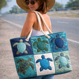 Sac de plage — Tortue Bleue