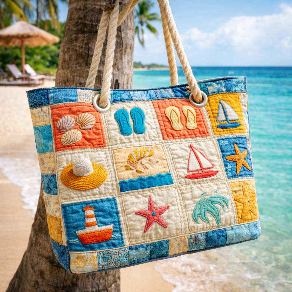Sac de plage — Motif Marin