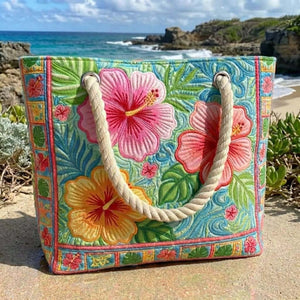 Sac de plage — Fleur Tropicale