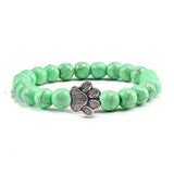 Bracelet — Pierre Naturelle avec Empreinte de Patte