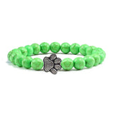 Bracelet — Pierre Naturelle avec Empreinte de Patte