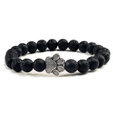 Bracelet — Pierre Naturelle avec Empreinte de Patte