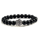 Bracelet — Pierre Naturelle avec Empreinte de Patte