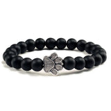 Bracelet — Pierre Naturelle avec Empreinte de Patte