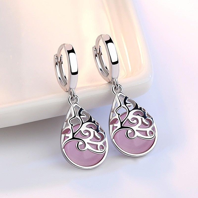 Boucles d'oreilles — Arbre de Vie en Argent