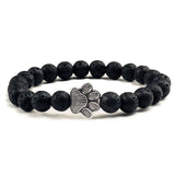 Bracelet — Pierre Naturelle avec Empreinte de Patte