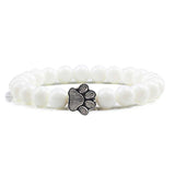 Bracelet — Pierre Naturelle avec Empreinte de Patte