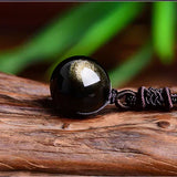 Bracelet Obsidienne Zen — Or