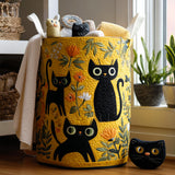 Panier à linge — Chat et Papillons
