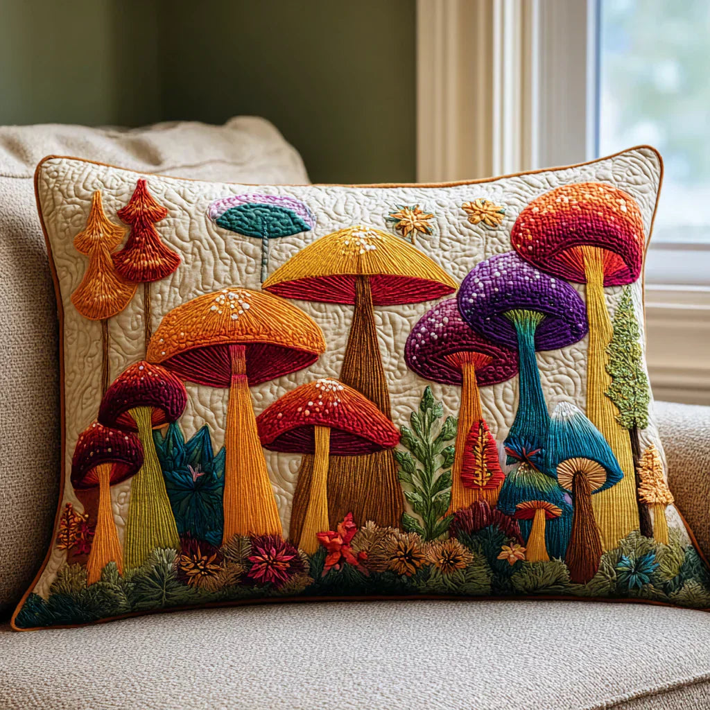 Coussin décoratif — Jardin de Champignons