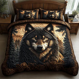 Parure de lit matelassée 3 pièces — Animaux de la Forêt