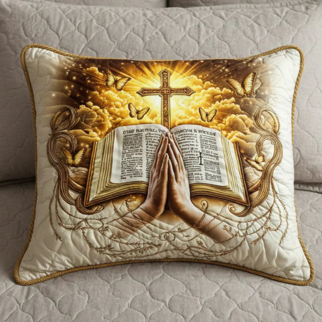 Coussin décoratif — Prière et Écriture
