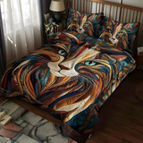 Parure de lit matelassée 3 pièces — Doux Ronrons