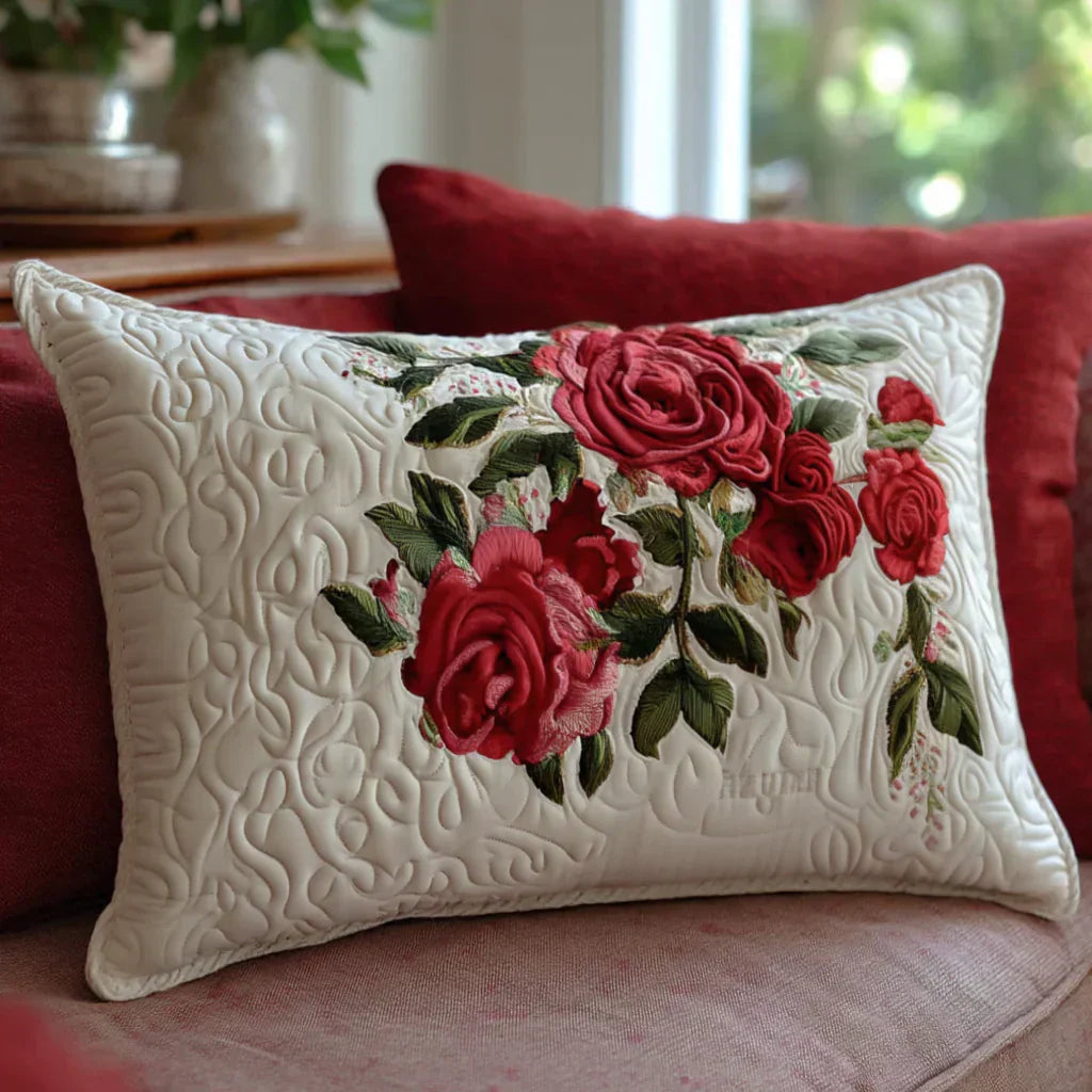Coussin décoratif — Cœurs du Jardin de Roses