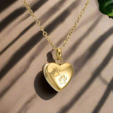 Pendentif Mémorial — Empreinte de Patte et Cœur