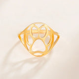 Bague Délicate — Patte Animale, Acier Inoxydable, Ouverte