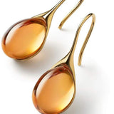 Boucles d'oreilles — Goutte de Cristal Or et Argent