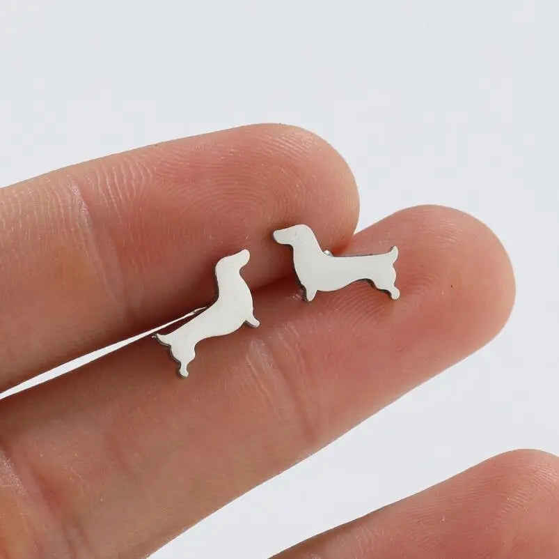 Boucles d'oreilles — Teckel Minimaliste