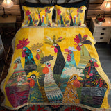 Parure de lit matelassée 3 pièces — Coq de l'Aube