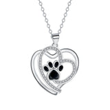 Collier — Patte Amoureuse en Argent avec Zirconia