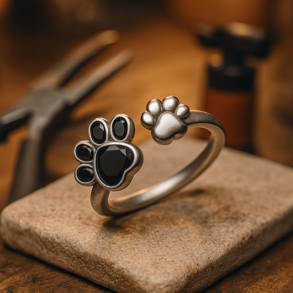 Bague Ajustable — Empreinte de Patte