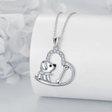 Collier Argent — Cœur "Compagnon Loyal"