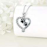 Collier — Ours de l'Amitié Argent et Noir