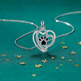 Collier — Patte Amoureuse en Argent avec Zirconia