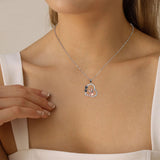 Collier Chien — Or Rose, Cœur Amical