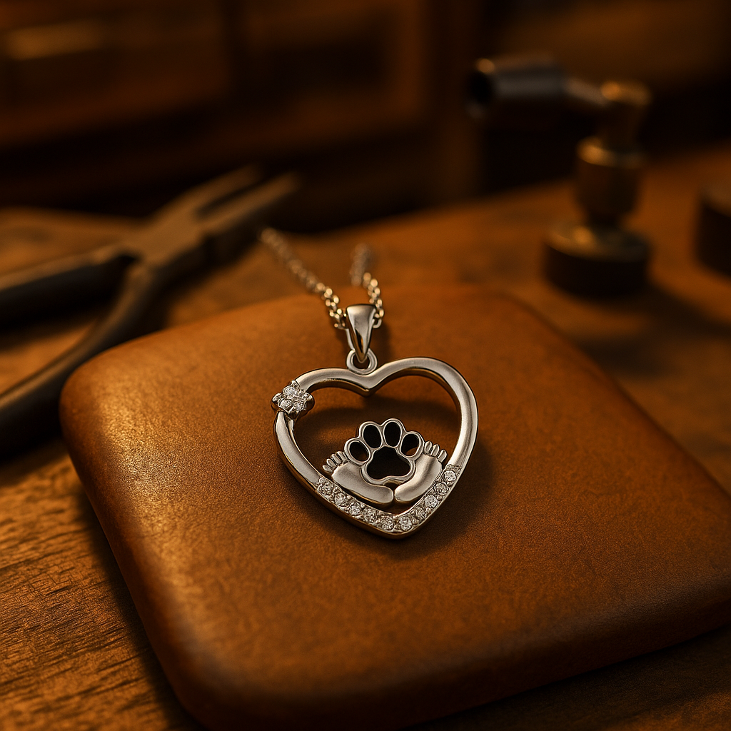 Chaîne — Patte avec Zirconia "Compagnons Loyaux"