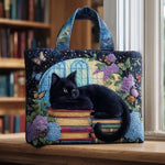 Sac en Toile — Chat Noir sur les Livres